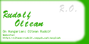 rudolf oltean business card